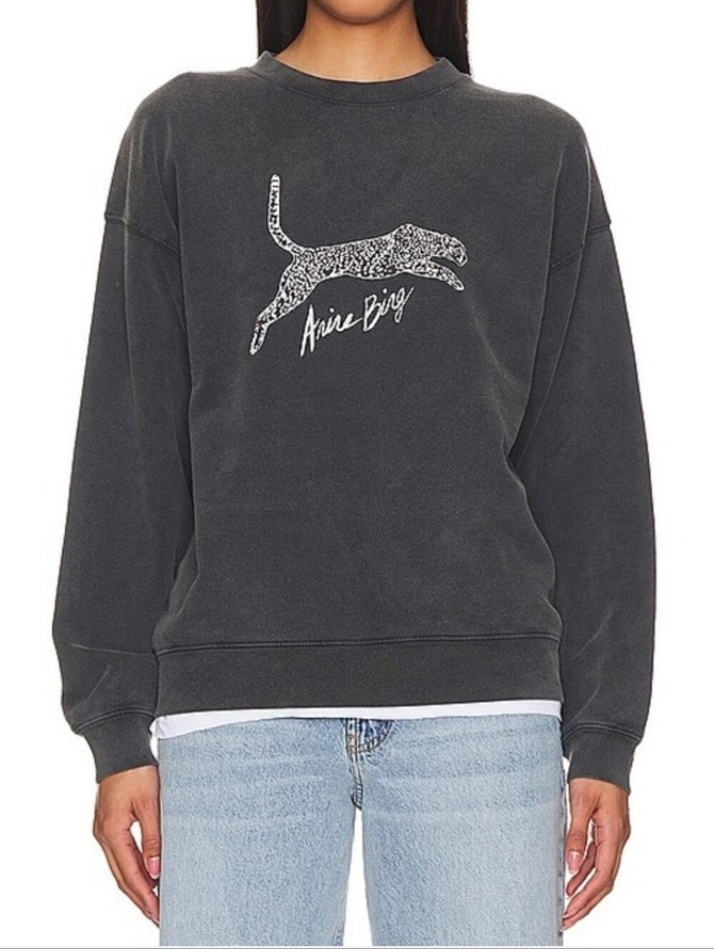 Anine Bing Leopard Sweatshirt